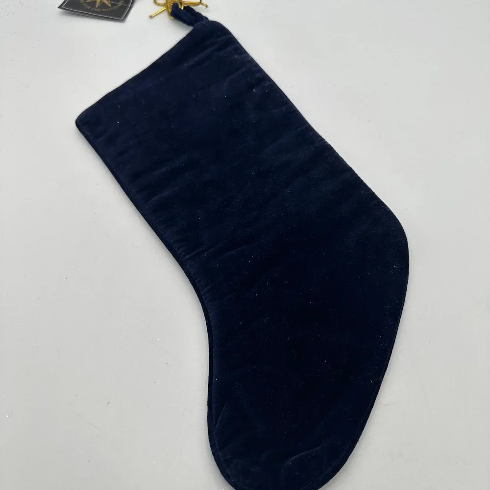 2001 Christopher Radko Snow Light Needlepoint‎ Stocking 15